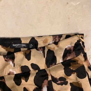 Nasty Gal leopard print skirt